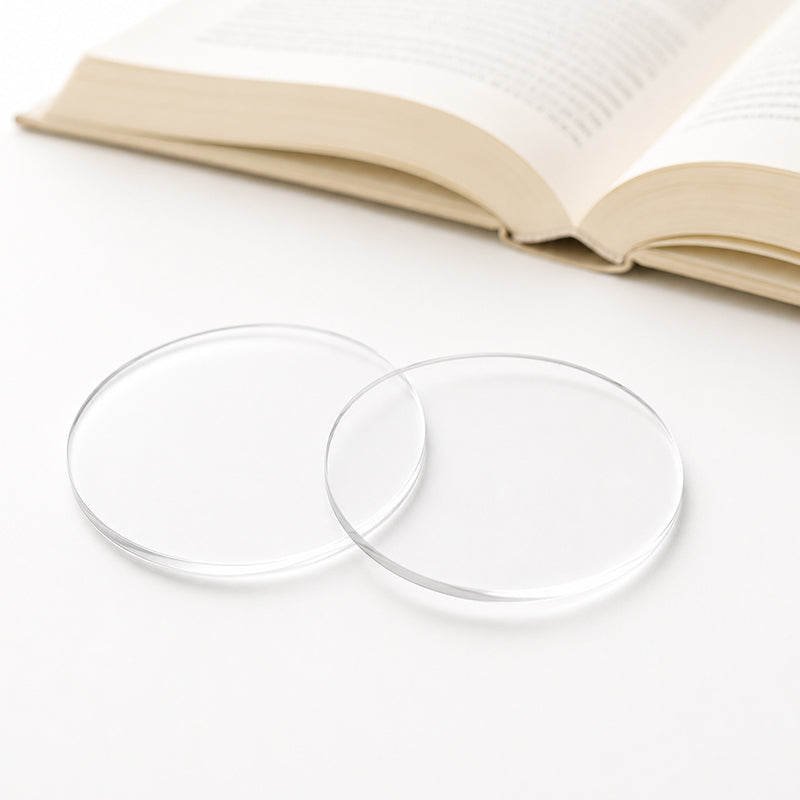 Prescription reading lenses for presbyopia, providing clear near vision and customizable for any eyeglass frame.