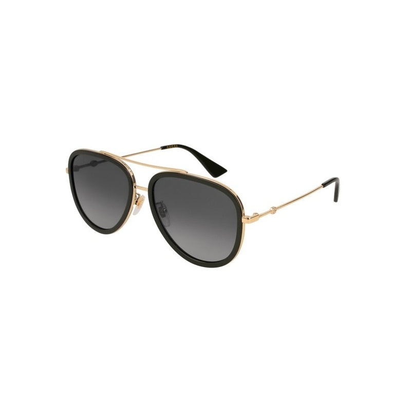 Gucci GG 0062S 011 Black Gold Aviator Sunglasses Gucci GG0062S 011 Polarised Sunglasses - US main image 3