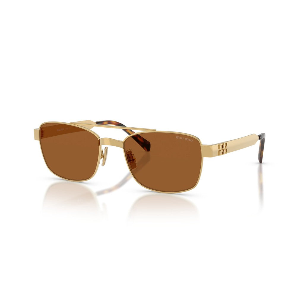 MiuMiu 0MU C52S 5AK20V Gold Sunglasses