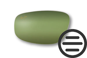 The lightest of the lens color options, Maui HT (high transmission) has a greenish tint that brightens everything up - Double bi-shaded mirror