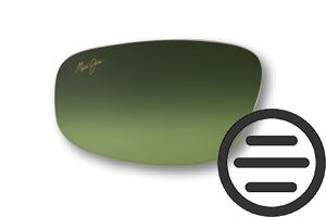 The lightest of the lens color options, Maui HT (high transmission) has a greenish tint that brightens everything up.