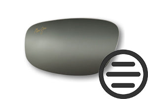Maui Jim's most popular and darkest lens is their Neutral Grey, ideal for bright and direct sunligh - Double bi-shaded mirror