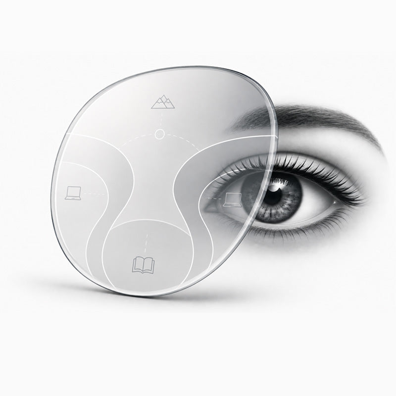 Traditional progressive multifocal lens with optimized zones for distance, intermediate and near vision, an ideal solution for presbyopia correction and comfortable everyday viewing at all distances.