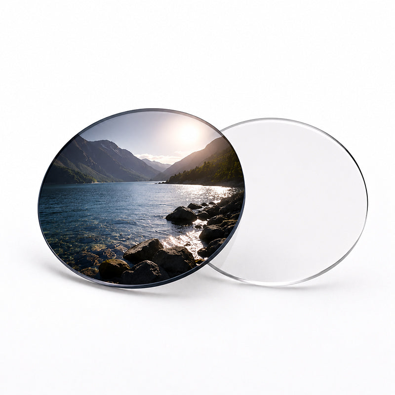 Prescription polarized lenses with glare reduction on water and reflective surfaces, providing clearer and more comfortable outdoor vision.