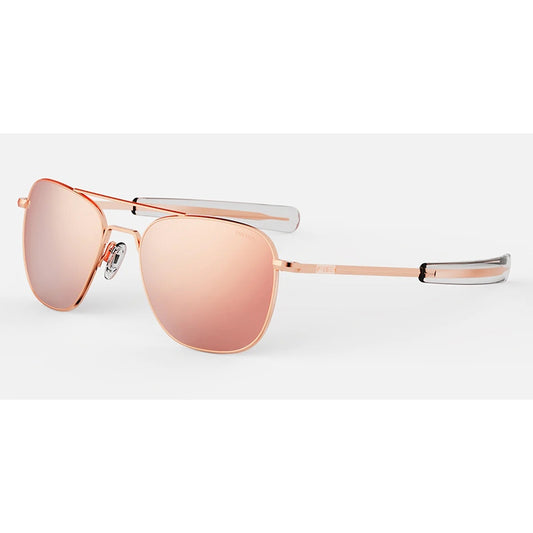 Randolph Sunglasses, Model: AVIATOR22K Colour: RoseGoldPolarized
