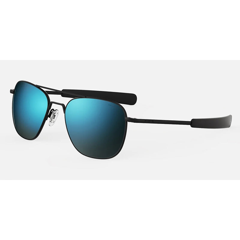 Randolph Sunglasses, Model: AVIATOR Colour: MatteBlackCobalt