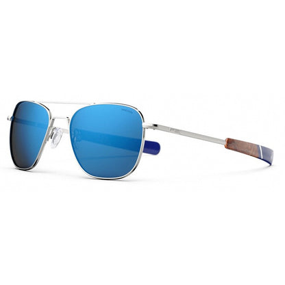 Randolph Sunglasses, Model: AVIATOR Colour: GunmetalAtlanticBlue