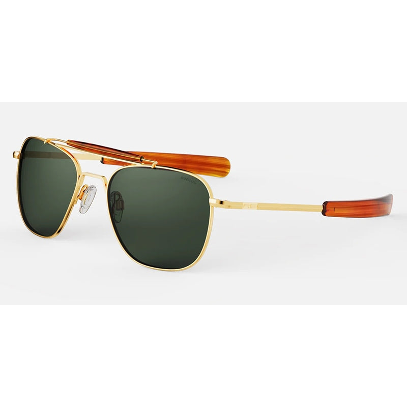 Randolph Sunglasses, Model: AVIATORII Colour: 23kGoldAGX