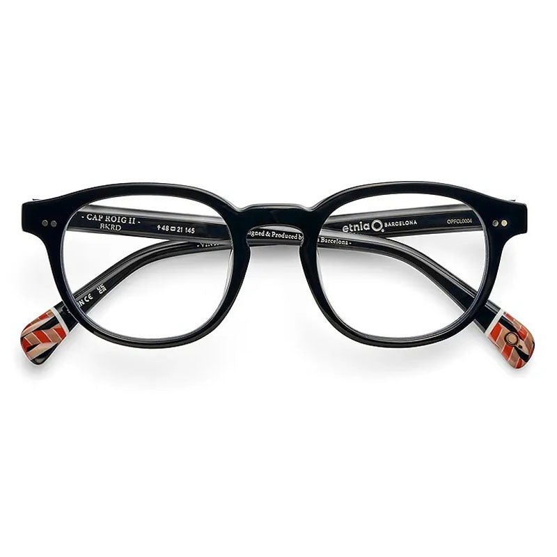 Etnia Barcelona Eyeglasses, Model: CapRoigII Colour: BKRD