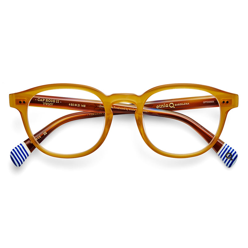 Etnia Barcelona Eyeglasses, Model: CapRoigII Colour: YWHV