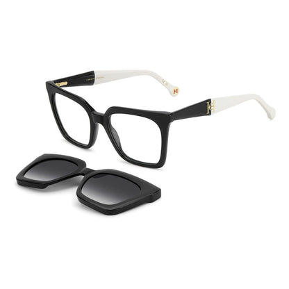 Carolina Herrera HER 0376C With Clip-On 80S Black White Eyeglasses