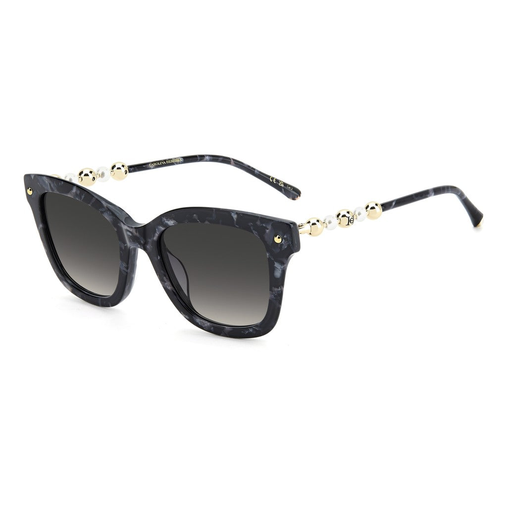 Carolina Herrera HER 0407GS Smart Asian Fitting GBY9O Marble Grey Black Sunglasses