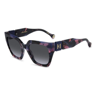 Carolina Herrera HER 0414S 2TBGB Black Pink Violet Sunglasses