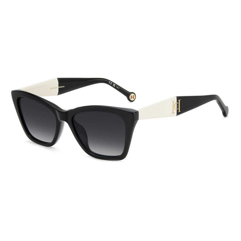 Carolina Herrera HER 0417GS Smart Asian Fitting 80S9O Black White Sunglasses