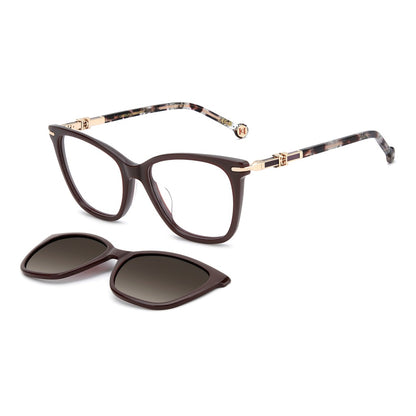 Carolina Herrera HER 0422GC With Clip-On LHF Burgundy Eyeglasses