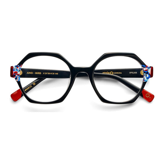Etnia Barcelona Eyeglasses, Model: JUNO Colour: BKRD