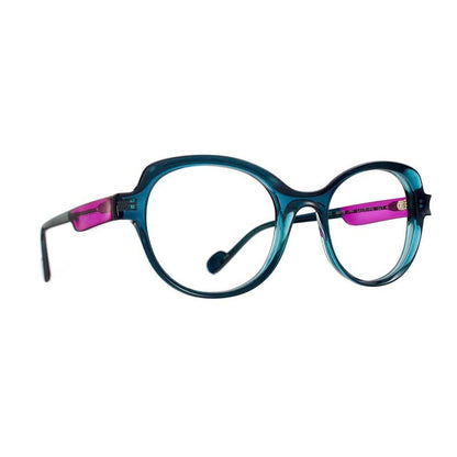 Caroline Abram Eyeglasses, Model: LEONTINE Colour: 221Blue)