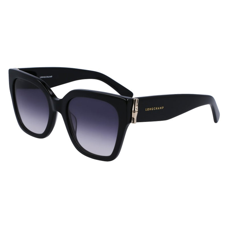 Longchamp Black Marbled Frame Sunglasses with Gradient Lenses Sunglasses Black - OTHER | Longchamp US main image 3
