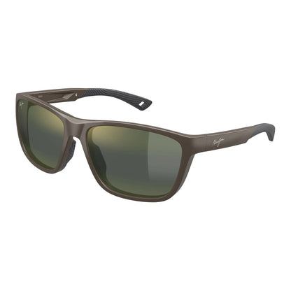 Maui Jim Makoi HT36701 Matte Solid Brown Sunglasses