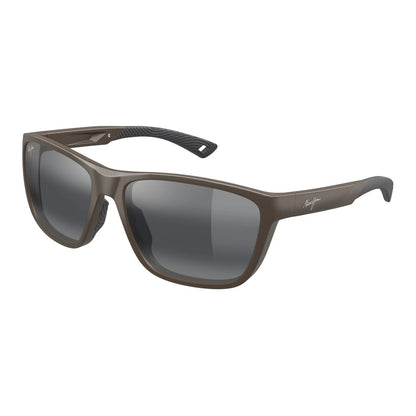 Maui Jim Makoi MM367002 Matte Solid Brown Sunglasses