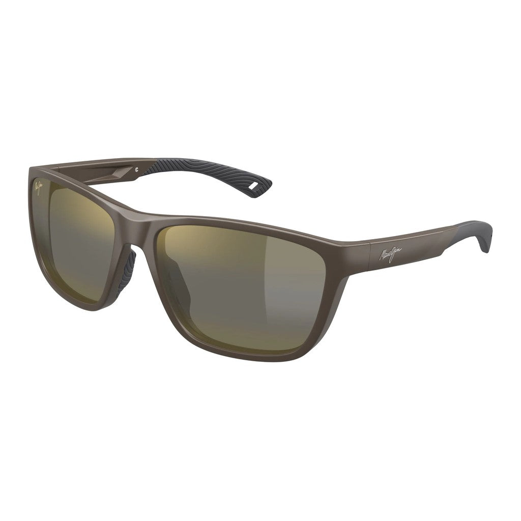 Maui Jim Makoi MM367017 Matte Solid Brown Sunglasses