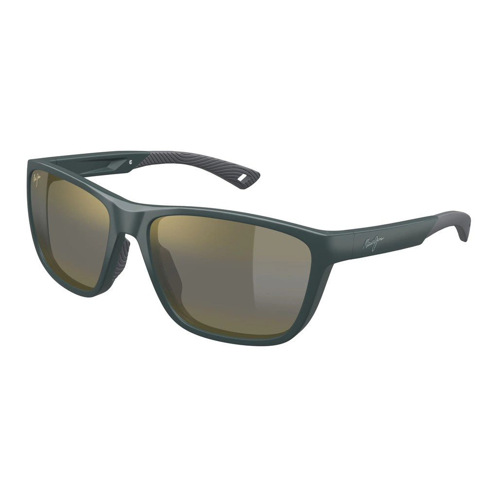Maui Jim Makoi MM367018 Matte Solid Green Sunglasses