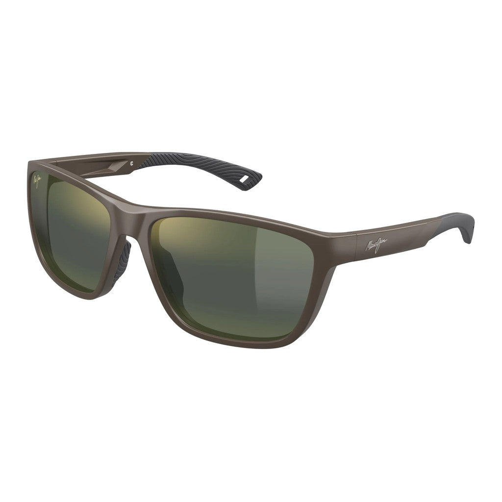 Maui Jim Makoi MM367023 Matte Solid Brown Sunglasses
