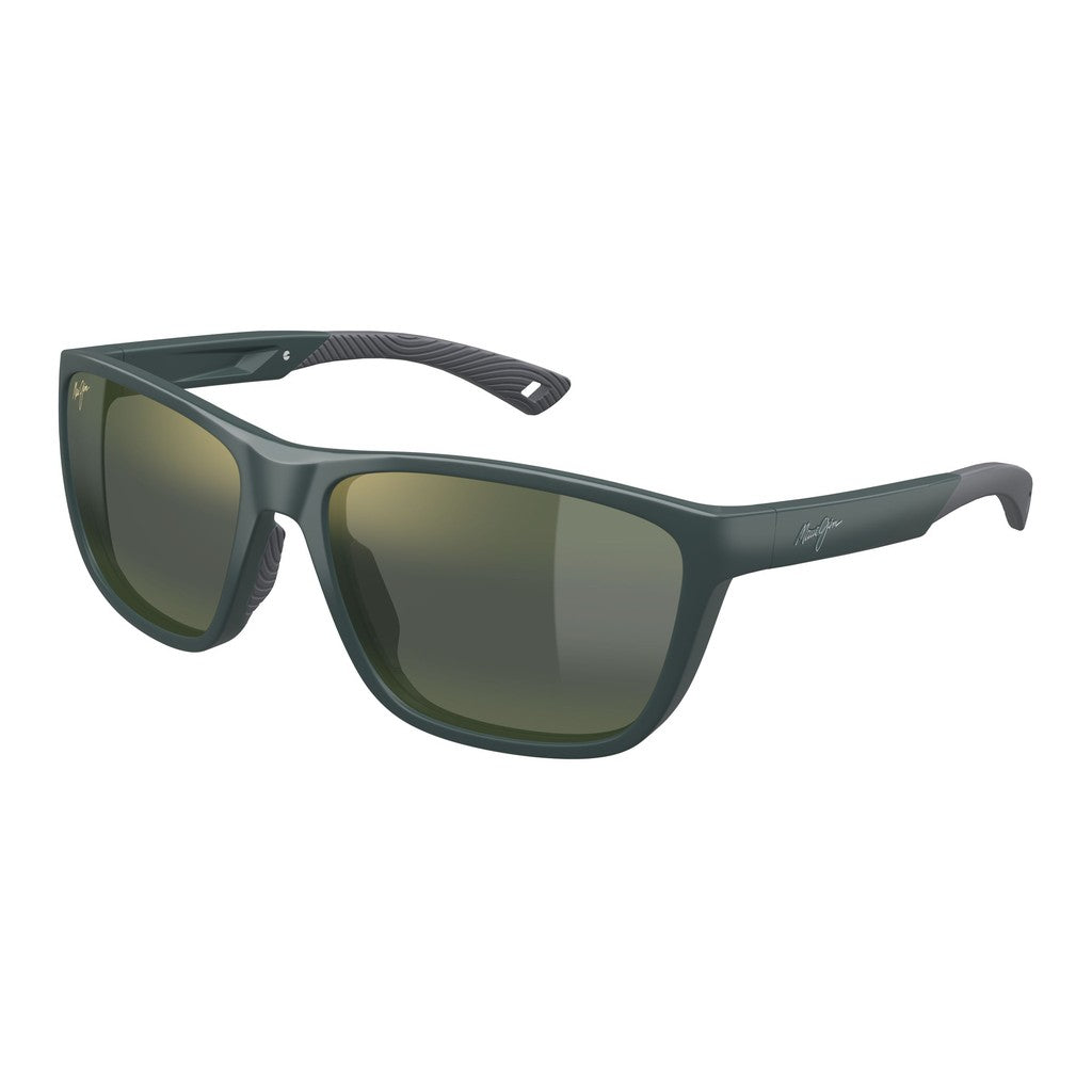 Maui Jim Makoi MM367024 Matte Solid Green Sunglasses