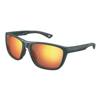 Maui Jim Makoi MM367033 Matte Solid Green Sunglasses