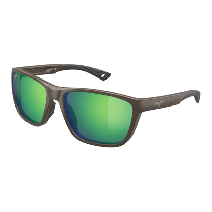 Maui Jim Makoi MM367035 Matte Solid Brown Sunglasses