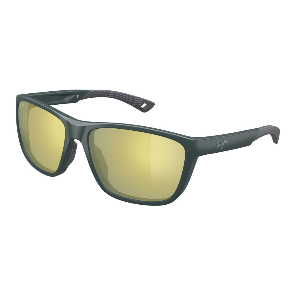 Maui Jim Makoi MM367039 Matte Solid Green Sunglasses