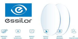 Essilor -Luxottica Single Vision prescription lenses with Crizal Sapphire HR