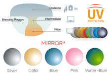 Load image into Gallery viewer, Prescription progressive sunglasses: Mirror colour