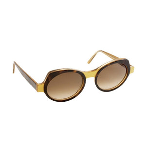 SEEOO Sunglasses, Model: WomanLargeSun Colour: PearledGold